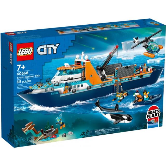 Конструктор LEGO City 60368 Корабль Исследователь Арктики