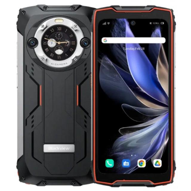 Смартфон Blackview BV9300 PRO 12/256Gb (NFC, 6.7 IPS 120Гц, IP68, 12000мАч) ударопрочный корпус, Оранжевый