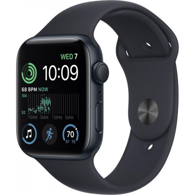 Часы Apple Watch SE (2024) 44mm Midnight Aluminium Case with Midnight Sport Band MXEK3 M/L