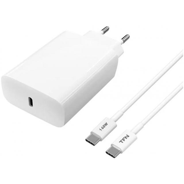 Сетевое зарядное устройство TFN Type-C PD 20W сетевое +кабель Type-C (TFN-WC16), белый