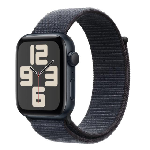 Часы Apple Watch SE (2024) 44mm Midnight Aluminium Case with Midnight Sport Loop MXEP3