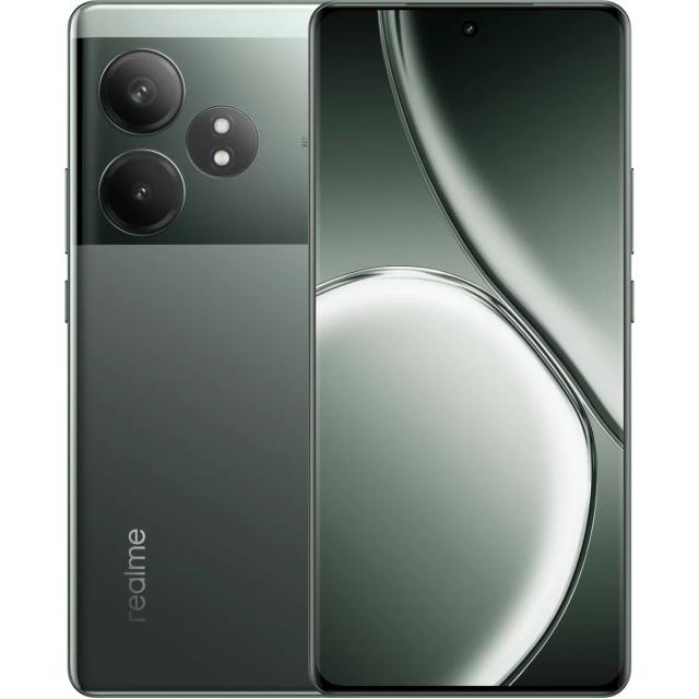 Смартфон Realme GT 6T 8/256Gb (NFC, 6.78 AMOLED, 5500мАч, FaceID, 50МП, быстрая зарядка), Зеленый
