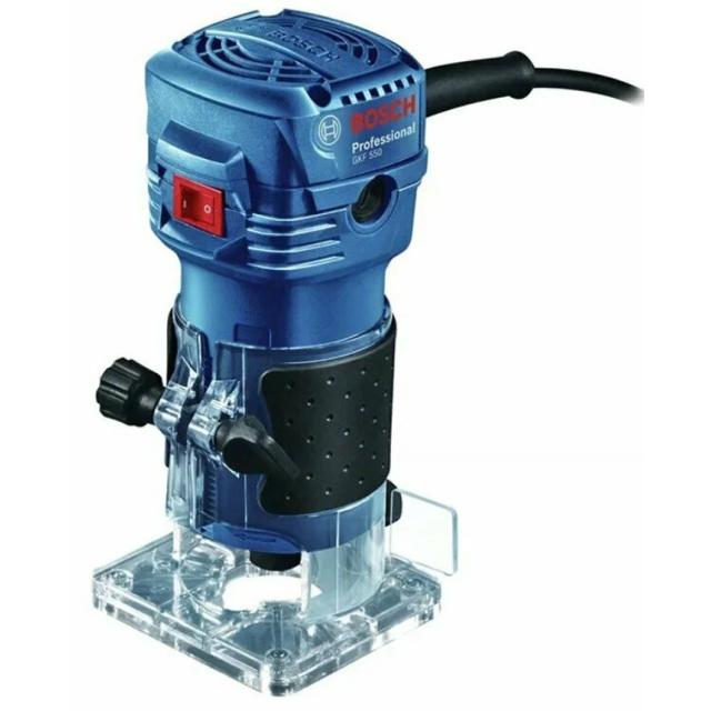 Кромочный (триммер) фрезер BOSCH GKF 550 Professional, 550 Вт синий