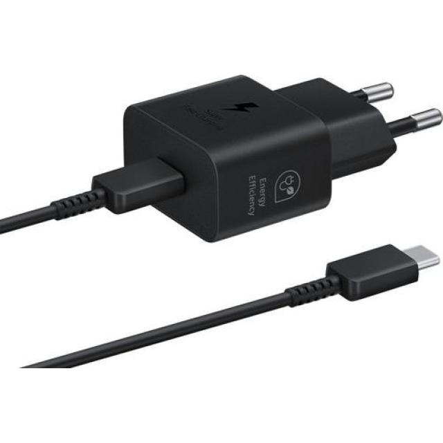 Сетевое зарядное устройство Samsung EP-T2510XBEGEU, 25 Вт с кабелем, черный