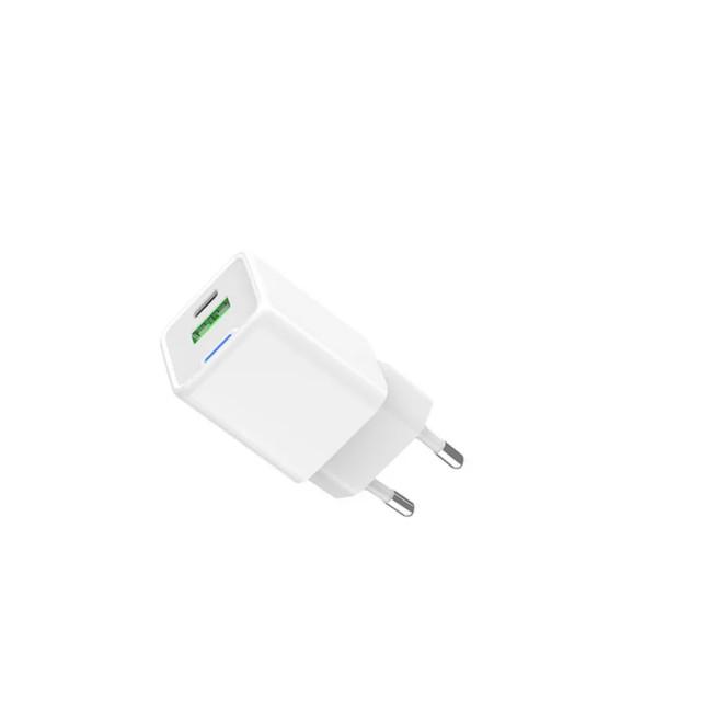 СЗУ Eofe E306 30W 3A Type-C + Type-A (EOF-6977073781515), белый