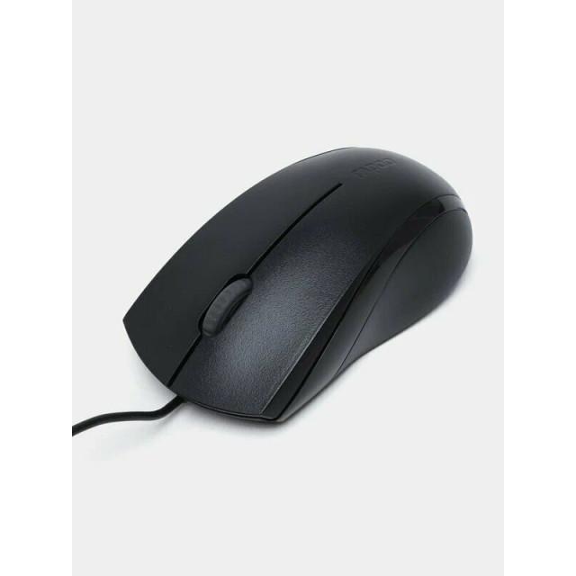 Мышь проводная Rapoo N1600 Silent, черный