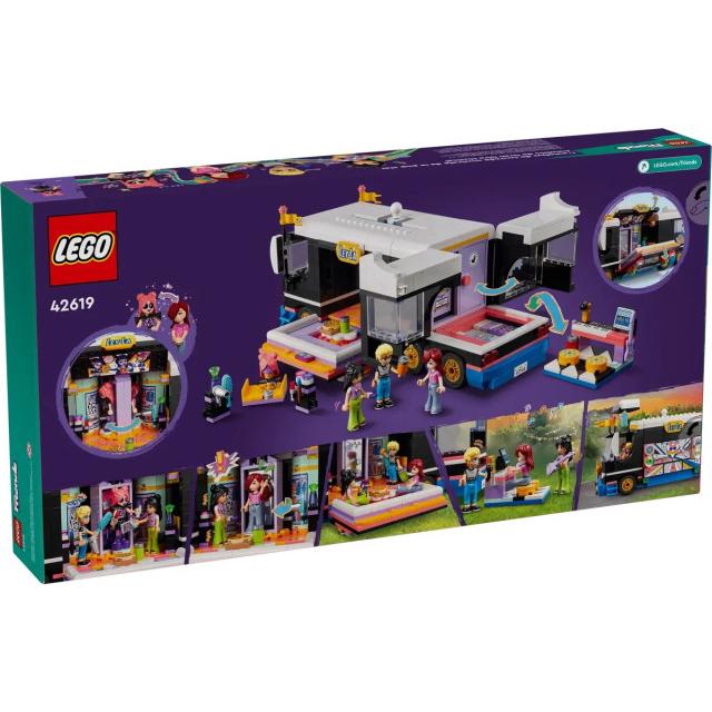 Конструктор LEGO Friends 42619 Музыкальный туристический автобус поп-звезды