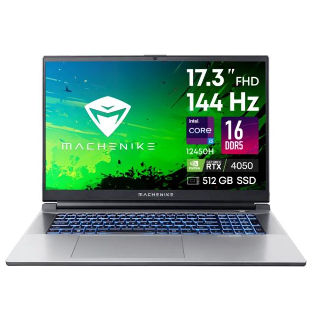 Ноутбук Machenike L17 Pulsar (1920x1080 144Гц, Core i5 12450H, 16/512Gb SSD, NVIDIA GeForce RTX 4050 6Gb, Без ОС) JJ00G600ERU
