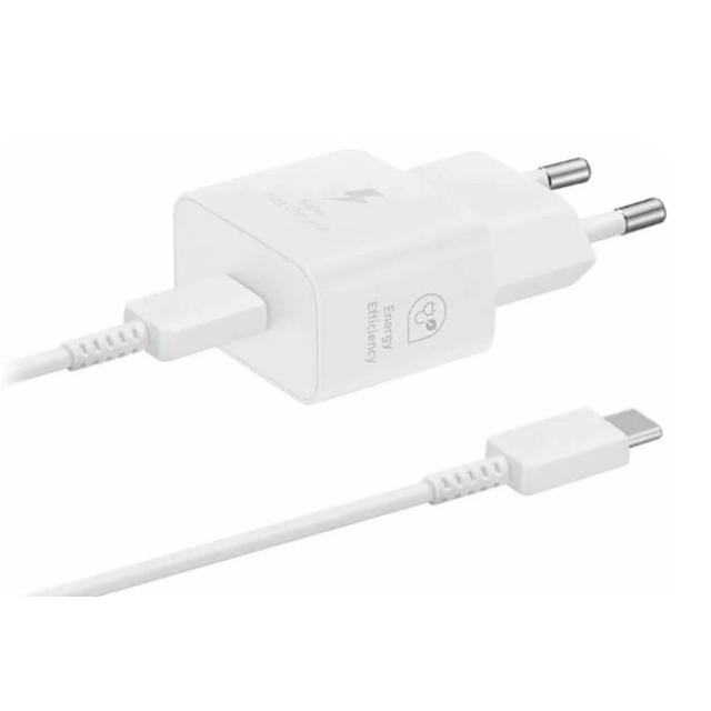 Сетевое зарядное устройство Samsung EP-T2510XWEGWW, 25 Вт с кабелем, белый