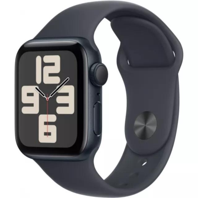 Часы Apple Watch SE (2024) 40mm Midnight Aluminium Case with Midnight Sport Band MXE73 S/M