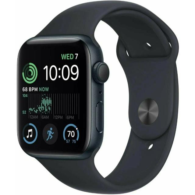 Часы Apple Watch SE (2024) 40mm Midnight Aluminium Case with Midnight Sport Band MXE93 M/L