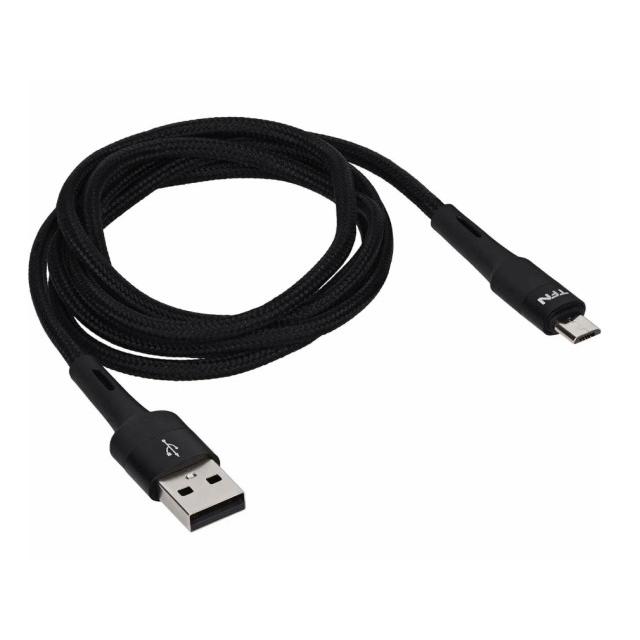 Кабель TFN USA-A на MicroUSB Envy 1.2m нейлон (TFN-С-ENV- MIC1MBK), Черный