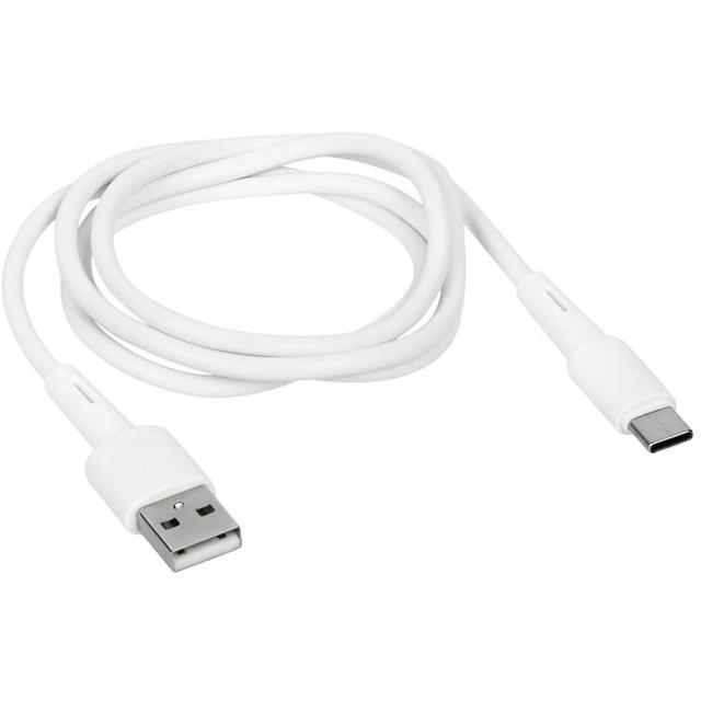 Кабель TFN USB-A на USB-C, ПВХ, 1м (TFN-CUSBCUSB1MWH), Белый