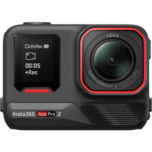 Экшн-камера Insta360 Ace Pro 2 8K, Leica, c сенсорным дисплеем, Black