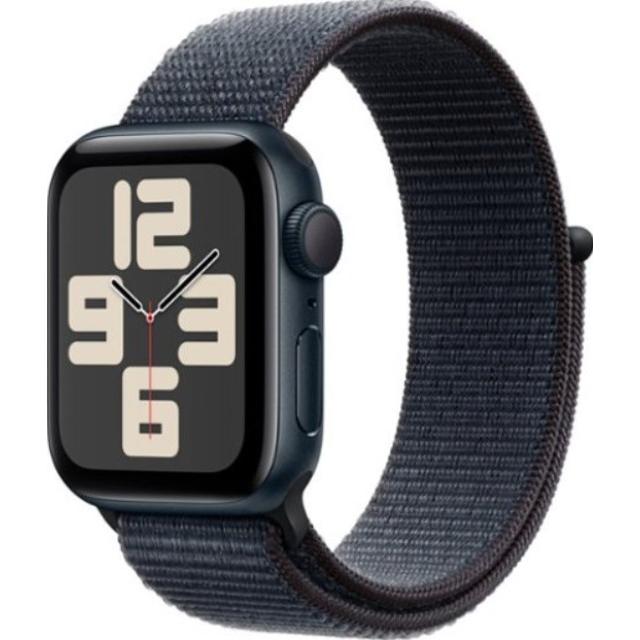 Часы Apple Watch SE (2024) 40mm Midnight Aluminium Case with Midnight Sport Loop MXEA3