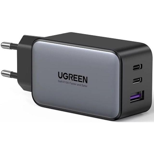 Сетевое зарядное устройство UGREEN 65W GaN 10335, USB-A, USB-C, 4.5A, черный