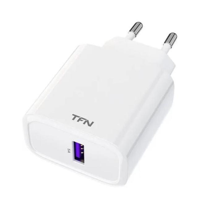 Сетевое зарядное устройство TFN 22.5W, USB-A, без кабеля (TFN-WCRPD02), Белый