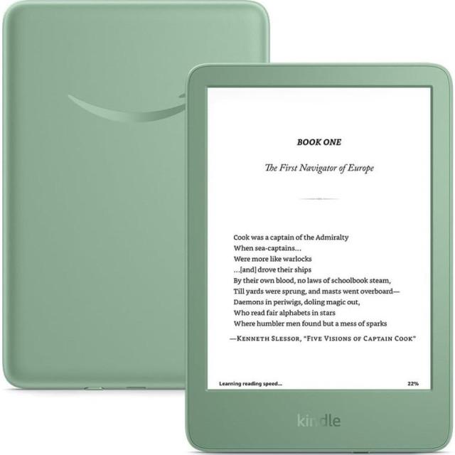 Электронная книга Amazon Kindle 6" 11gen 2024 16Gb, Wi-Fi (с рекламой), Matcha
