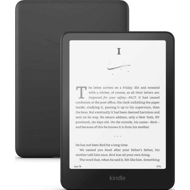 Электронная книга Amazon Kindle PaperWhite 7" 12gen 2024 16Gb, Wi-Fi, E-Ink, Черный (с рекламой)