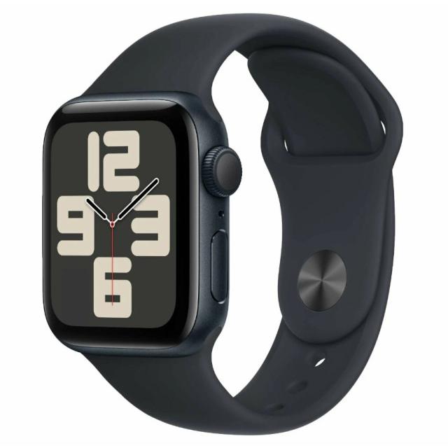 Часы Apple Watch SE (2024) 44mm Midnight Aluminium Case with Midnight Sport Band S/M MXEJ3