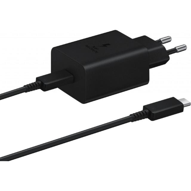 Сетевое зарядное устройство Samsung 45W EP-TA845NBEGEN + кабель USB Type-C, Черный