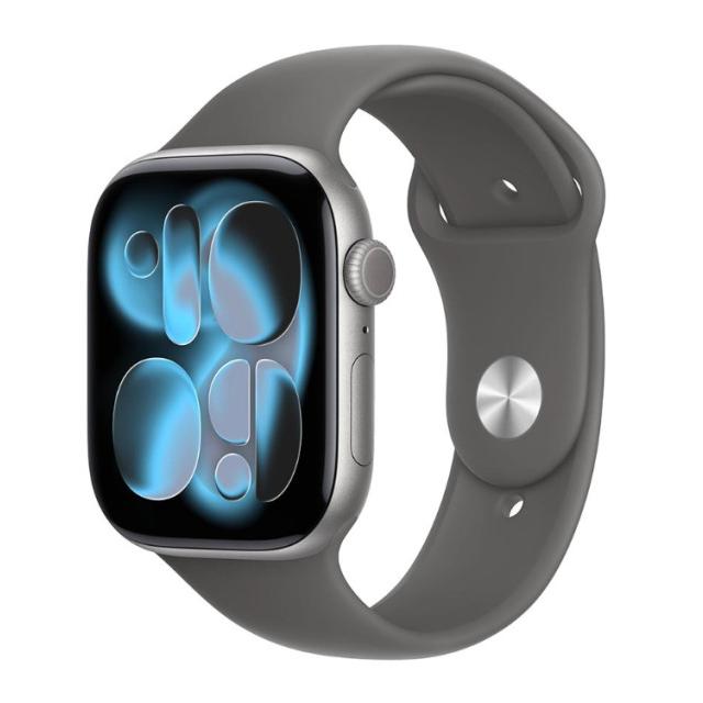 Часы Apple Watch Series 11 46mm Space Grey Aluminum Case with Stone Gray Sport Band, MEW94/MXLX3 S/M