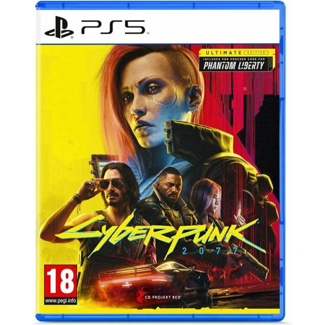 Игра на диске Cyberpunk 2077: Ultimate Edition для PS5, DLC, русские субтитры