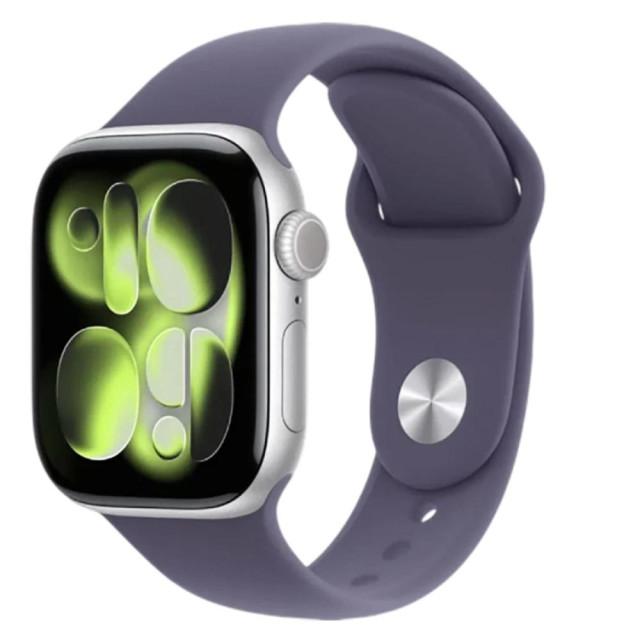 Часы Apple Watch Series 11 42mm Silver Aluminium Case with Purple Fog Sport Band MEU74, M/L