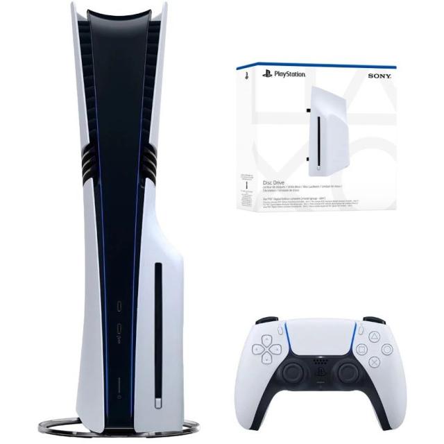 Игровая приставка Sony PlayStation 5 Pro Digital Edition 2Tb SSD CFI-7000 + дисковод JP, Белый