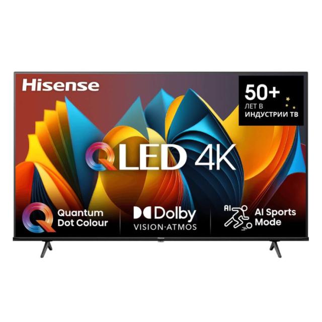 Телевизор Hisense 75" 75E7NQ QLED, Черный