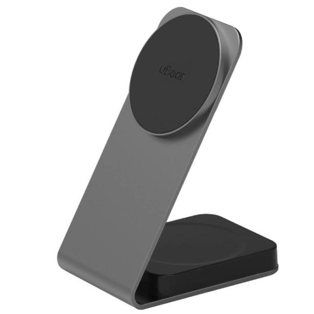 Беспроводное зарядное устройство uBear Level 2 в 1 (WL11SG21-AD), Серый
