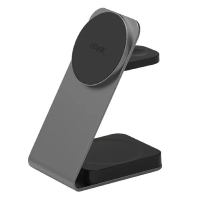 Беспроводное зарядное устройство uBear Level Pro 3 в 1 (WL12SG31-AW), Серый