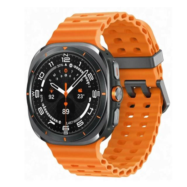 Умные часы Samsung Galaxy Watch Ultra 47mm (2025) LTE SM-L705F CAU, Titanium Black с оранжевым ремешком