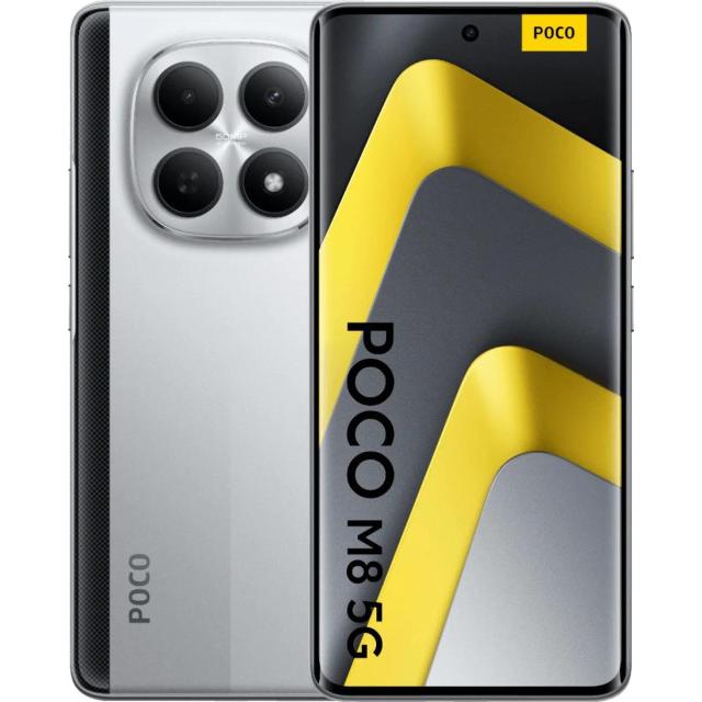 Смартфон Xiaomi POCO M8 8/256Gb 5G Global, Серебряный