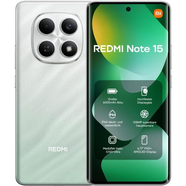 Смартфон Xiaomi Redmi Note 15 8/256Gb Global, Зеленый