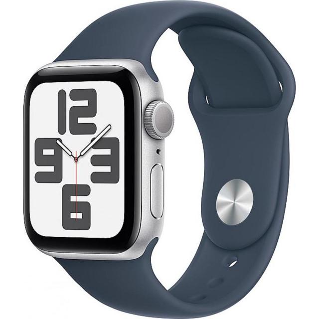 Часы Apple Watch SE (2023) 40мм Aluminium Case with Sport Band MRE13, Silver Blue S/M